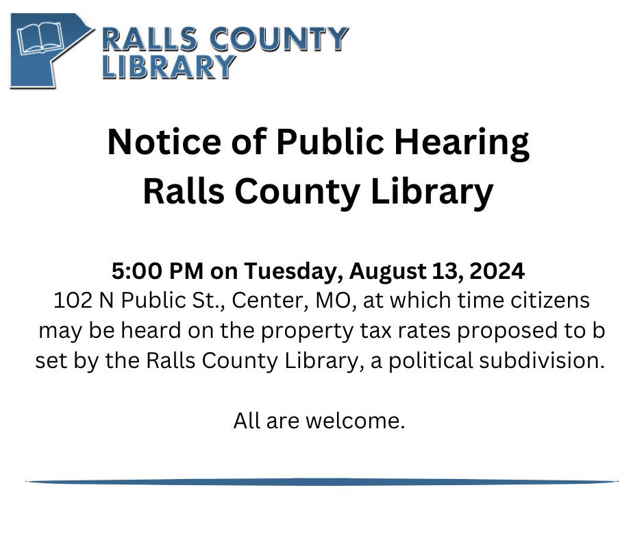 Notice of Public Hearing Ralls County Library-FB.png